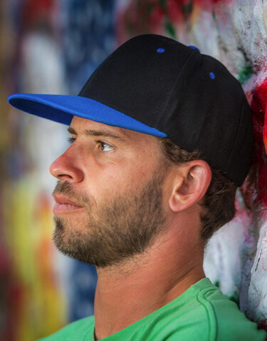 Result Caps Bronx Original Flat Peak Dual Color, Black/Purple, One Size bedrucken, Art.-Nr. 082341680