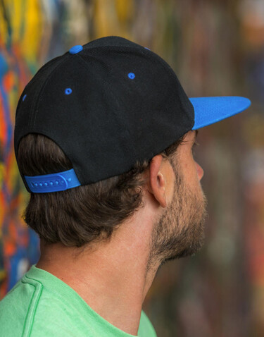 Result Caps Bronx Original Flat Peak Dual Color, Black/Red, One Size bedrucken, Art.-Nr. 082341540