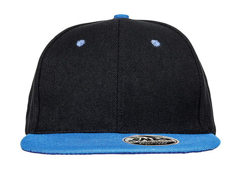 Result Caps Bronx Original Flat Peak Dual Color, Heather Grey/Black, One Size bedrucken, Art.-Nr. 082341700