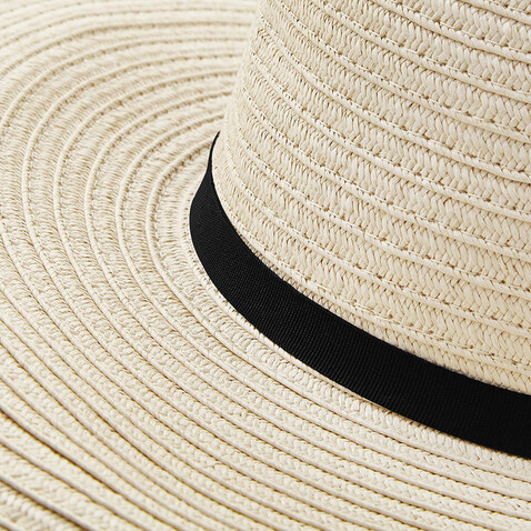 Beechfield Marbella Wide-Brimmed Sun Hat, Black, One Size bedrucken, Art.-Nr. 082691010