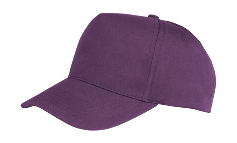 Result Caps Boston 5-Panel Printers Cap, Purple, One Size bedrucken, Art.-Nr. 084343490