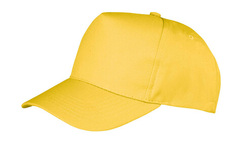 Result Caps Boston 5-Panel Printers Cap, Yellow, One Size bedrucken, Art.-Nr. 084346000