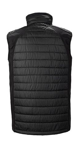 Result Compass Padded Softshell Gilet, Black/Lime, XL bedrucken, Art.-Nr. 085331716