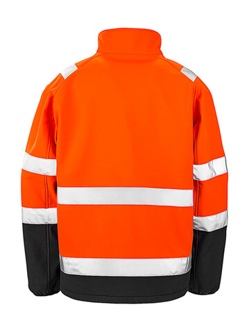 Result Printable Safety Softshell, Fluorescent Orange/Black, S bedrucken, Art.-Nr. 086334783