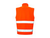 Result Printable Safety Softshell Gilet, Fluorescent Orange/Black, 3XL bedrucken, Art.-Nr. 087334788