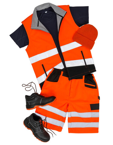 Result Printable Safety Softshell Gilet, Fluorescent Yellow/Black, L bedrucken, Art.-Nr. 087336715