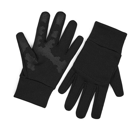 Beechfield Softshell Sports Tech Gloves, Black, L/XL bedrucken, Art.-Nr. 089691012