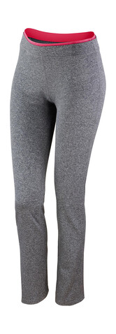 Result Women`s Fitness Trousers, Sport Grey Marl/Hot Coral, XS (8) bedrucken, Art.-Nr. 091331832