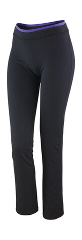 Result Women`s Fitness Trousers, Black/Lavender, S (10) bedrucken, Art.-Nr. 091331853