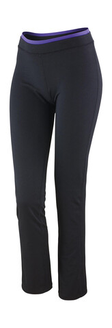 Result Women`s Fitness Trousers, Black/Lavender, XS (8) bedrucken, Art.-Nr. 091331852