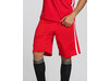 Result Men`s Quick Dry Basketball Shorts, Red/White, 3XL bedrucken, Art.-Nr. 092334507
