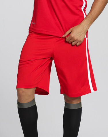 Result Men`s Quick Dry Basketball Shorts, Red/White, XL bedrucken, Art.-Nr. 092334505