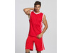 Result Men`s Quick Dry Basketball Shorts, Red/White, 4XL bedrucken, Art.-Nr. 092334508
