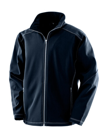 Result Men`s Treble Stitch Softshell, Navy, 2XL bedrucken, Art.-Nr. 098332007