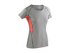 Result Fitness Women`s Tech Panel Marl T, Grey Mist/Marl Orange, XL (16) bedrucken, Art.-Nr. 100331726