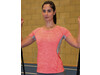 Result Fitness Women`s Tech Panel Marl T, Grey Mist/Marl Orange, XS (8) bedrucken, Art.-Nr. 100331722
