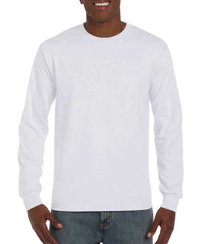 Gildan Hammer™ Adult Long Sleeve T-Shirt, White, S bedrucken, Art.-Nr. 101090001