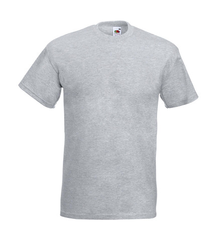 Fruit of the Loom Super Premium Tee, Heather Grey, L bedrucken, Art.-Nr. 102011235