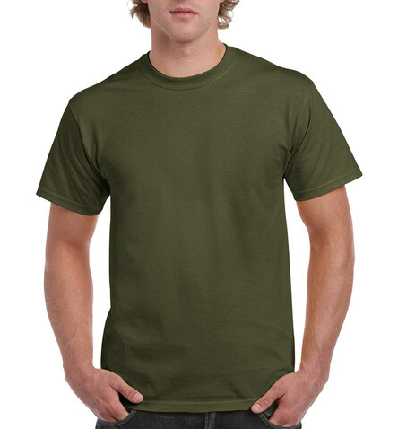 Gildan Ultra Cotton Adult T-Shirt, Military Green, L bedrucken, Art.-Nr. 102095065