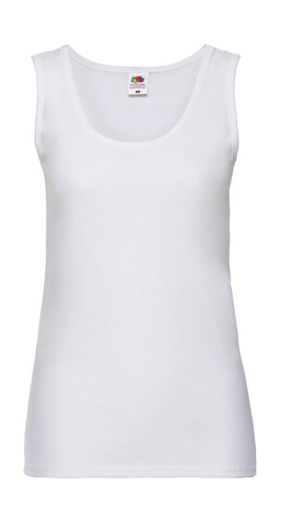 Fruit of the Loom Ladies` Valueweight Vest, White, XS bedrucken, Art.-Nr. 105010002