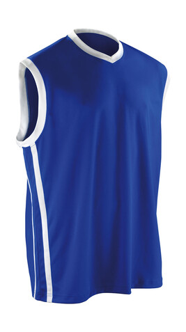 Result Men`s Quick Dry Basketball Top, Royal/White, XS bedrucken, Art.-Nr. 105333531