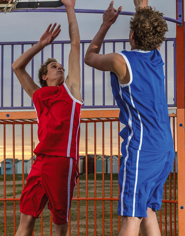Result Men`s Quick Dry Basketball Top, Black/White, XS bedrucken, Art.-Nr. 105331501
