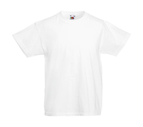 Fruit of the Loom Kids` Original T, White, 104 (3-4) bedrucken, Art.-Nr. 108010003