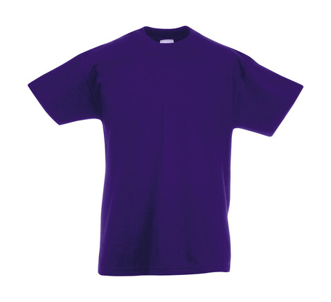 Fruit of the Loom Kids` Original T, Purple, 164 (14-15) bedrucken, Art.-Nr. 108013498