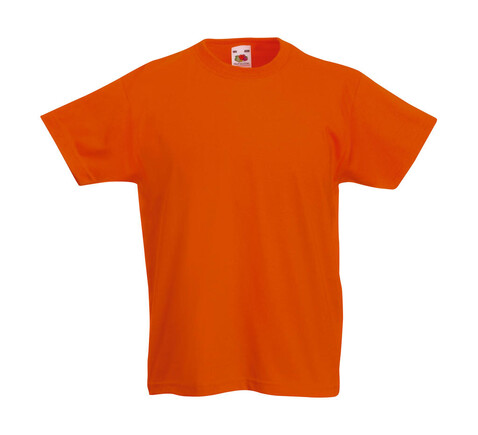 Fruit of the Loom Kids` Original T, Orange, 152 (12-13) bedrucken, Art.-Nr. 108014107