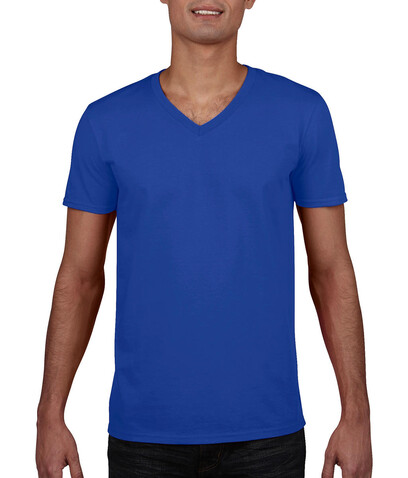 Gildan Softstyle Adult V-Neck T-Shirt, Royal, 2XL bedrucken, Art.-Nr. 108093007