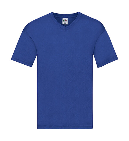 Fruit of the Loom Original V-Neck T, Royal Blue, S bedrucken, Art.-Nr. 109013001