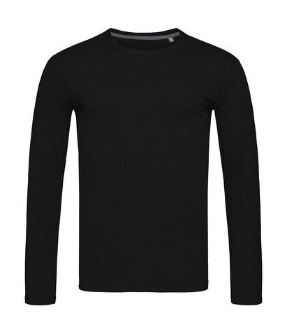 Stedman Stretch-T Long Sleeve for men, Black Opal, XL bedrucken, Art.-Nr. 110051026