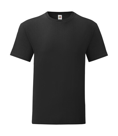 Fruit of the Loom Iconic 150 T, Black, 4XL bedrucken, Art.-Nr. 111011017