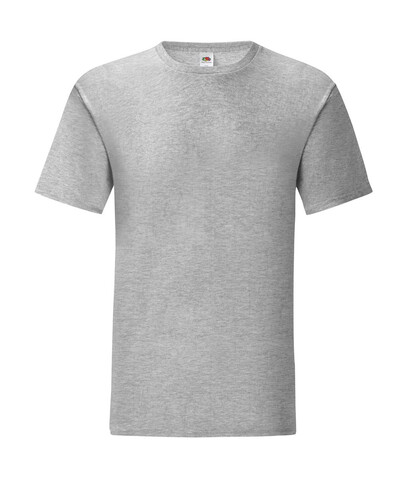 Fruit of the Loom Iconic 150 T, Heather Grey, M bedrucken, Art.-Nr. 111011232
