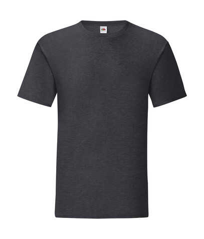 Fruit of the Loom Iconic 150 T, Dark Heather Grey, XL bedrucken, Art.-Nr. 111011264