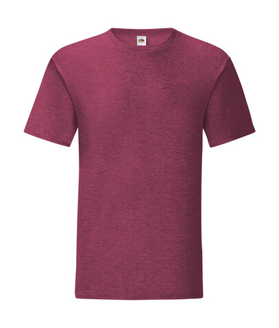Fruit of the Loom Iconic 150 T, Heather Burgundy, 2XL bedrucken, Art.-Nr. 111014135