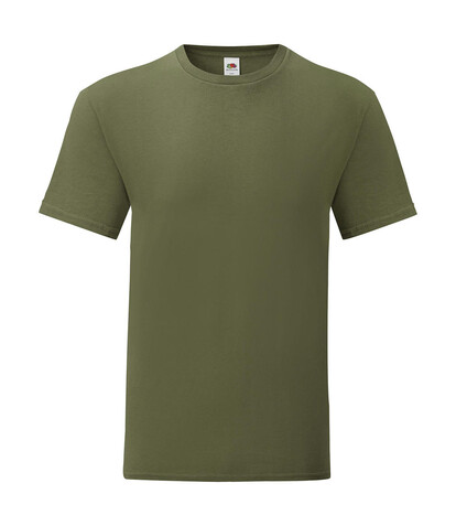 Fruit of the Loom Iconic 150 T, Classic Olive, 2XL bedrucken, Art.-Nr. 111015335