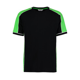 Kustom Kit Formula Racing® Estoril T-Shirt, Black/Lime/White, 2XS bedrucken, Art.-Nr. 111111711
