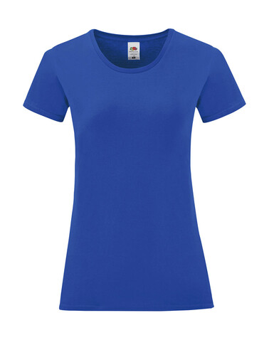 Fruit of the Loom Ladies` Iconic 150 T, Royal Blue, XS bedrucken, Art.-Nr. 112013002