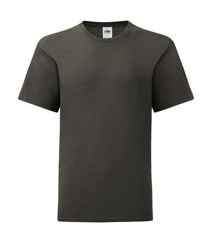 Fruit of the Loom Kids` Iconic 150 T, Light Graphite, 116 (5-6) bedrucken, Art.-Nr. 113011354