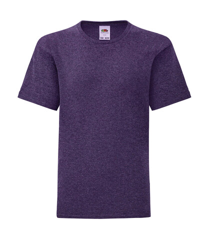 Fruit of the Loom Kids` Iconic 150 T, Heather Purple, 128 (7-8) bedrucken, Art.-Nr. 113013465