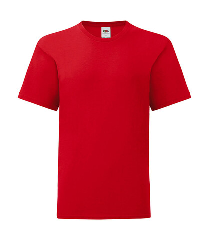 Fruit of the Loom Kids` Iconic 150 T, Red, 104 (3-4) bedrucken, Art.-Nr. 113014003