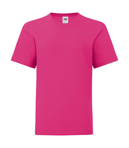 Fruit of the Loom Kids` Iconic 150 T, Fuchsia, 164 (14-15) bedrucken, Art.-Nr. 113014398
