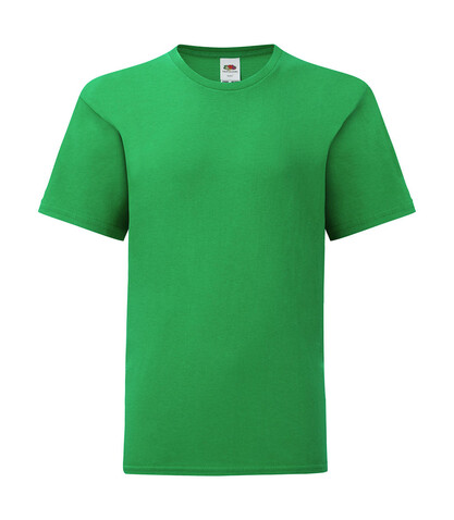 Fruit of the Loom Kids` Iconic 150 T, Kelly Green, 164 (14-15) bedrucken, Art.-Nr. 113015188