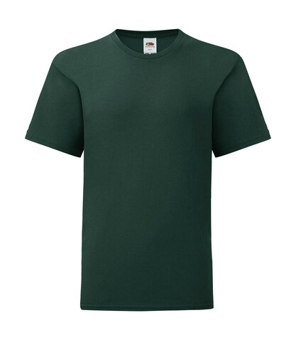 Fruit of the Loom Kids` Iconic 150 T, Forest Green, 164 (14-15) bedrucken, Art.-Nr. 113015418