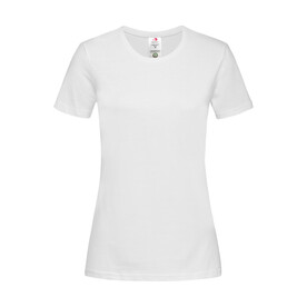 Stedman Classic-T Organic Fitted Women, White, XS bedrucken, Art.-Nr. 117050002