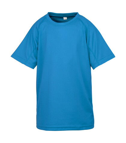 Result Junior Performance Aircool Tee, Ocean Blue, XS (3-4, 104) bedrucken, Art.-Nr. 118333122