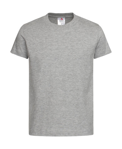Stedman Classic-T Organic Kids, Grey Heather, XL (158-164) bedrucken, Art.-Nr. 119051236