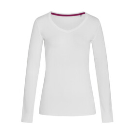 Stedman Stretch-T Long Sleeve for women, White, S bedrucken, Art.-Nr. 126050003