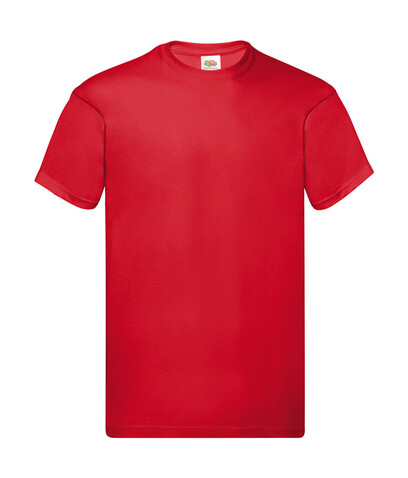 Fruit of the Loom Original T, Red, 2XL bedrucken, Art.-Nr. 130014007